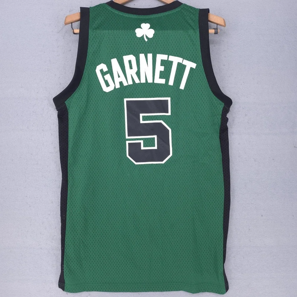 Boston Celtics Jersey Mens Small Green NBA Basketball Adidas Kevin Garnett 5